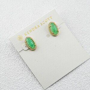 Kendra Scott Light Green Stud Earrings